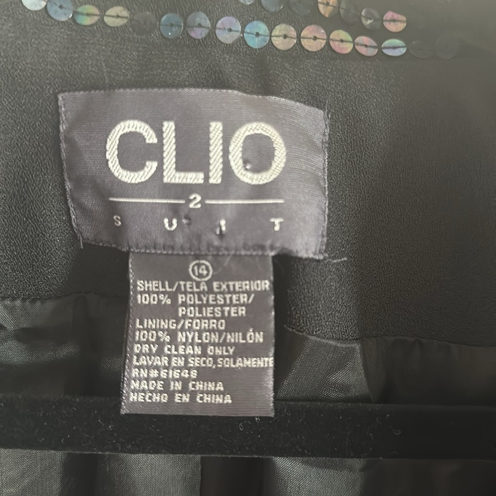 Clio Black Sequin Collar & Cuffs Jacket - Picture 9 of 13